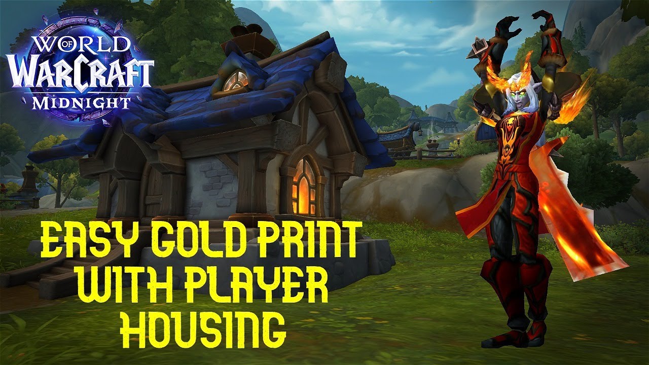 EASY GOLD PRINT WITH PLAYER HOUSING! Double your gold with inscription! WoW Midnight Guide!
