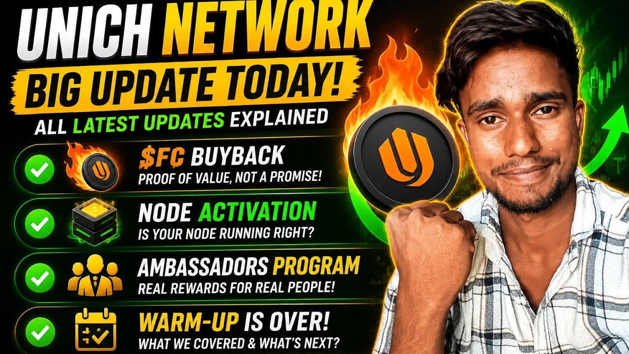Unich Network Big Update Today | FC Buyback, Node Activation, Ambassadors & Warm-Up Complete
