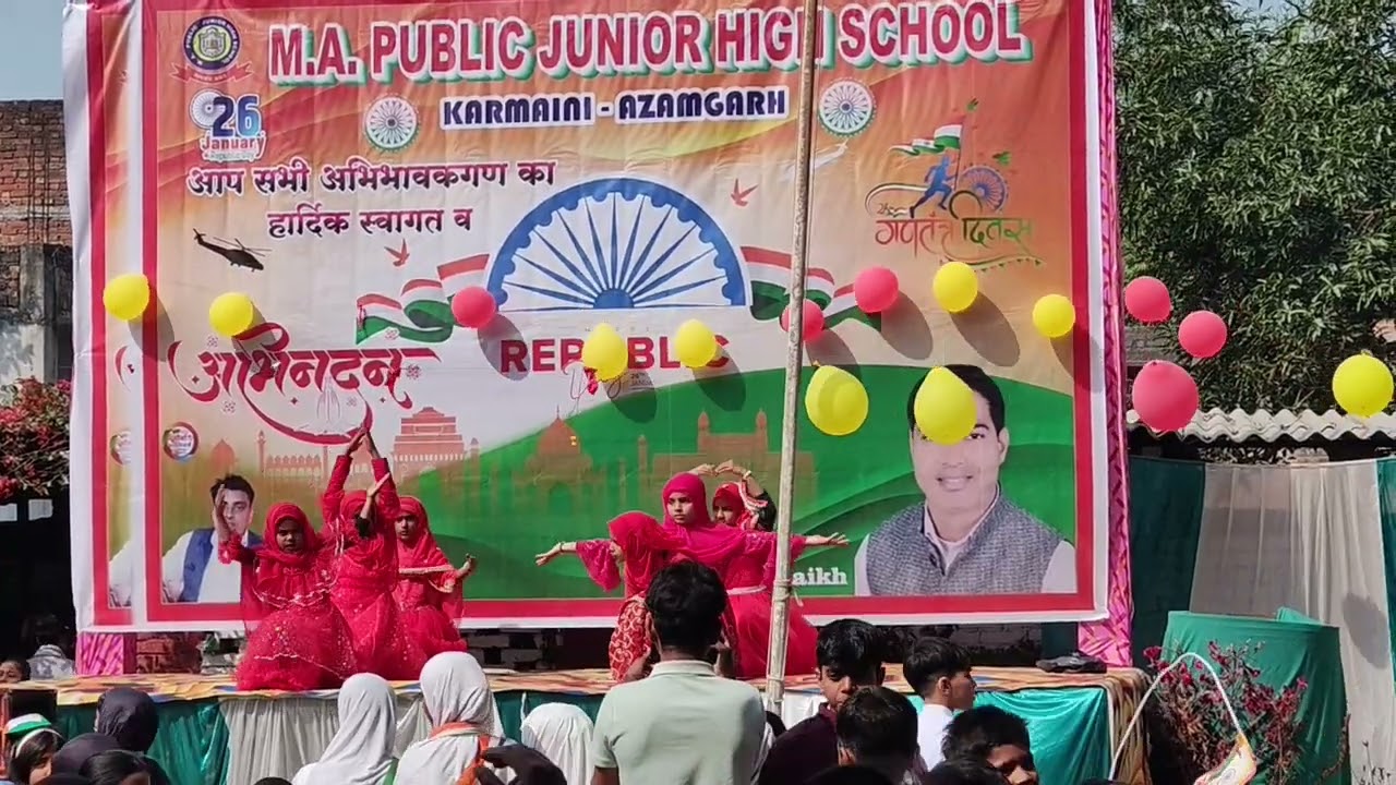 Republic Day Students Celebration 🇮🇳 | M A Public School Karmaini Azamgarh #republicday #azamgarh 