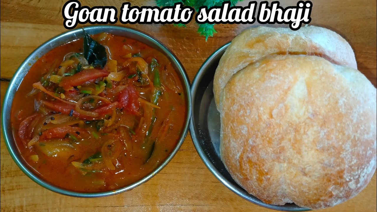 Goan tomato salad bhaji | Goan hotel style salad bhaji