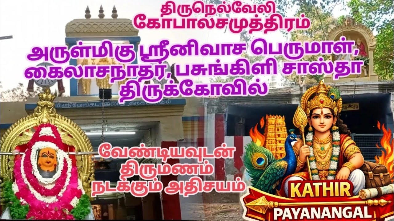 அருள்மிகு ஸ்ரீனிவாச பெருமாள், கைலாசநாதர், பசுங்கிளி சாஸ்தா திருக்கோவில், கோபாலசமுத்திரம் 