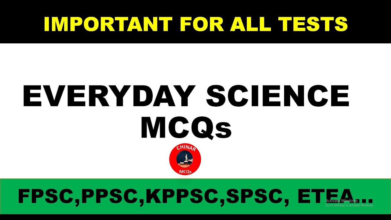 Everyday Science MCQs |Everyday Science MCQs For NTS |General Science MCQs |Everyday science for CSS