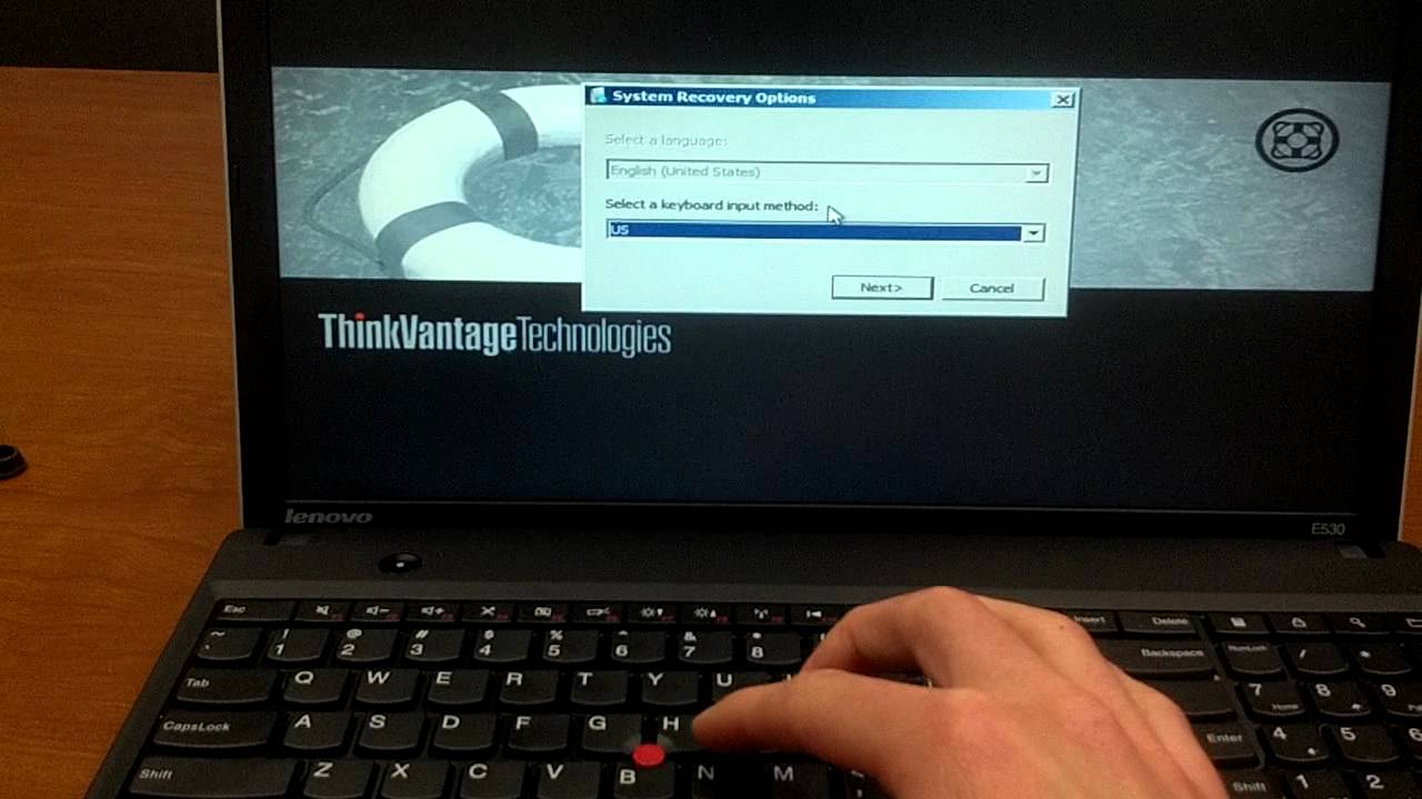 Как восстановить заводские настройки Lenovo ThinkPad
