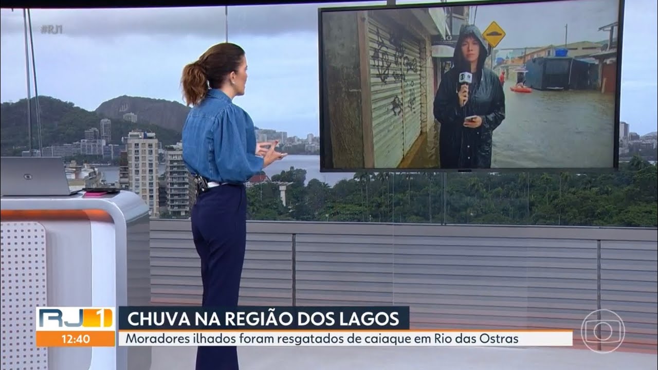 MORADORES DE RIO DAS OSTRAS FICAM ILHADOS AP&Oacute;S TEMPORAL - RJ1 - Globo Rio