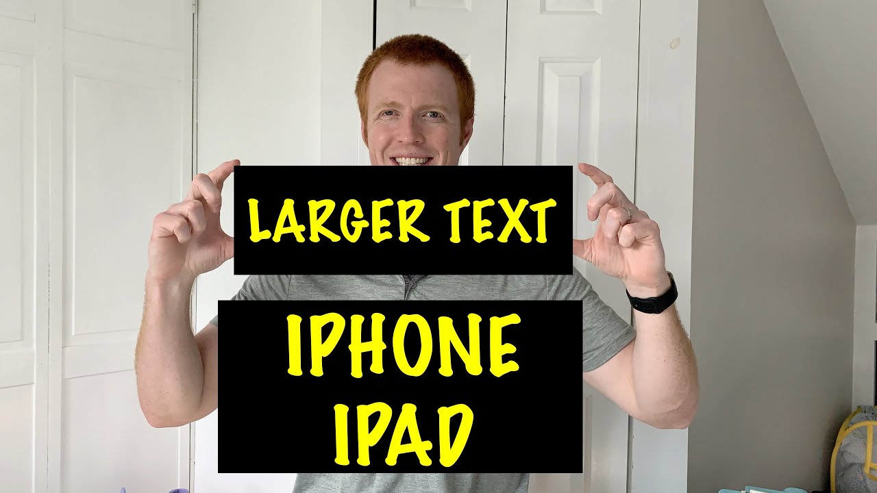 How to Make the Font Size Larger on iPhone or iPad - Low Vision or Visually Impaired