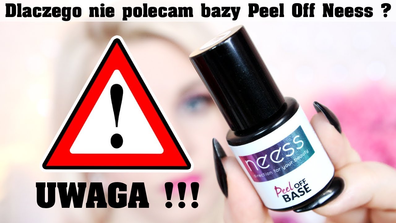 UWAGA ⛔ Baza Peel Off Neess - szczera opinia, dlaczego nie polecam pod hybrydy ? * Candymona