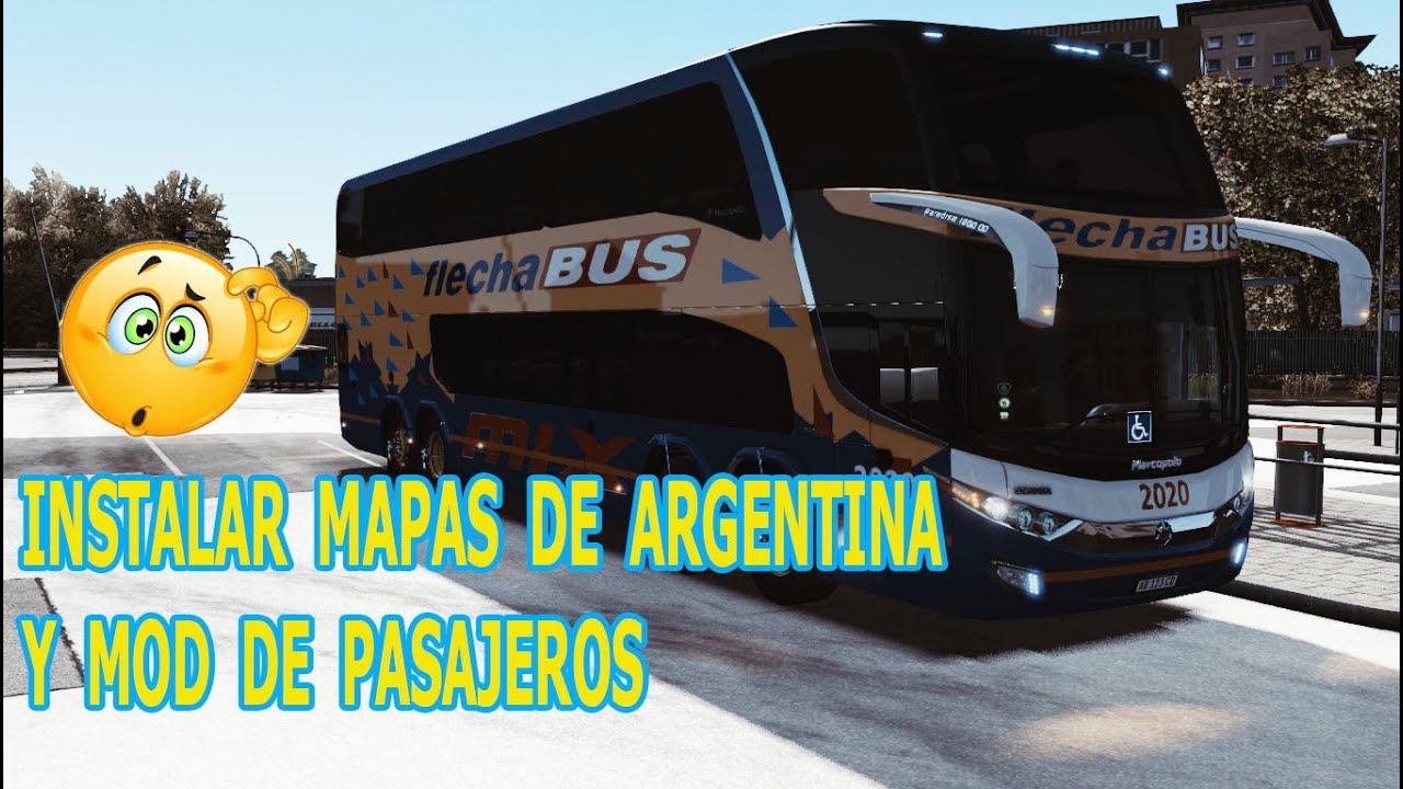 Ets2 1.37/1.36 COMO INSTALAR MAPA ARGENTINA / USAR MOD BUS PASAJEROS 😎
