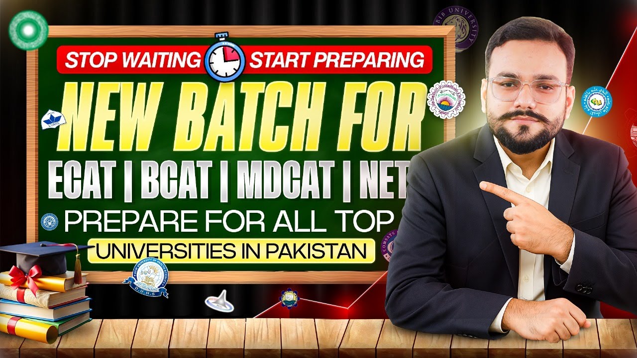 ECAT NET MDCAT BCAT 2026-25 BATCH | Early Prep Importance | Course Schedule & Speciality | Test Prep