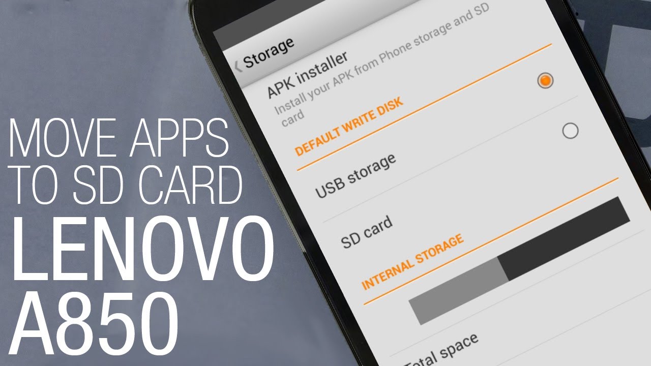 Lenovo A850 - how to move apps to SD card and free space