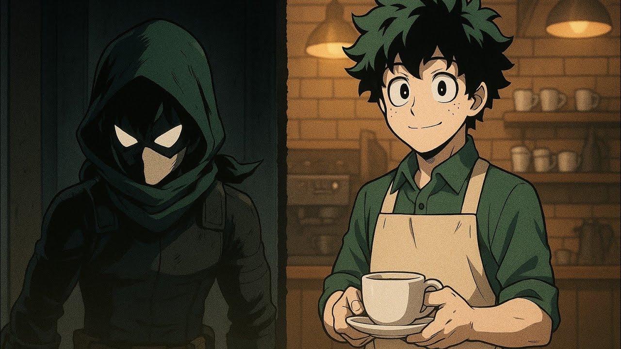 What if Vigilante Deku Lived a Double Life Behind the Café?