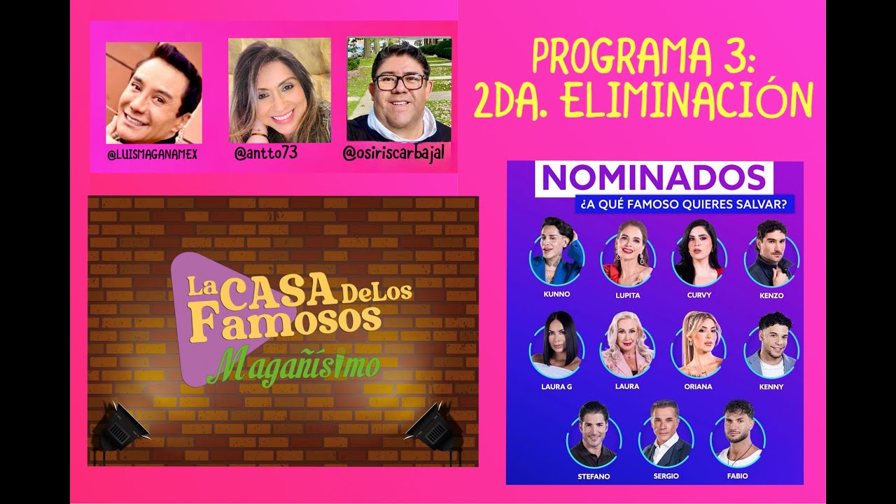 PROGRAMA 3 DE LA CASA DE LOS FAMOSOS DE TELEMUNDO 2026