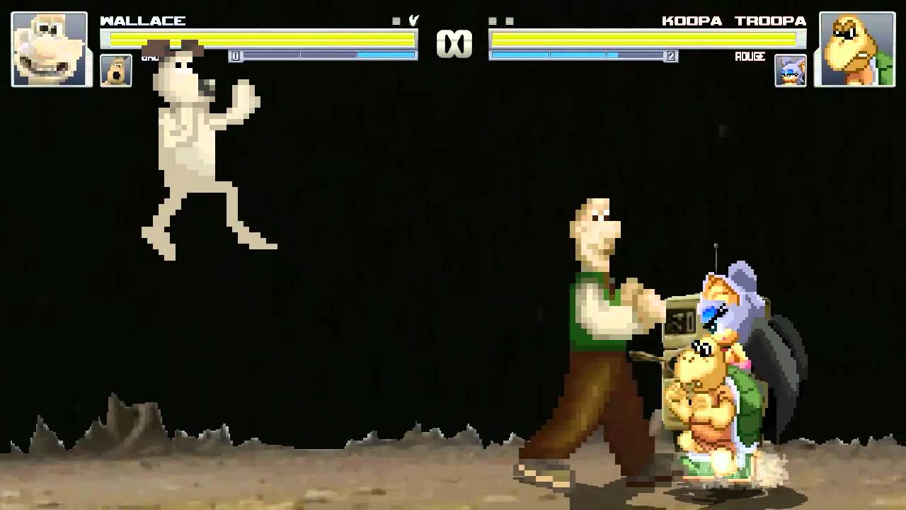 AN Mugen #86: Wallace & Gromit VS Koopa Troopa & Rouge the Bat