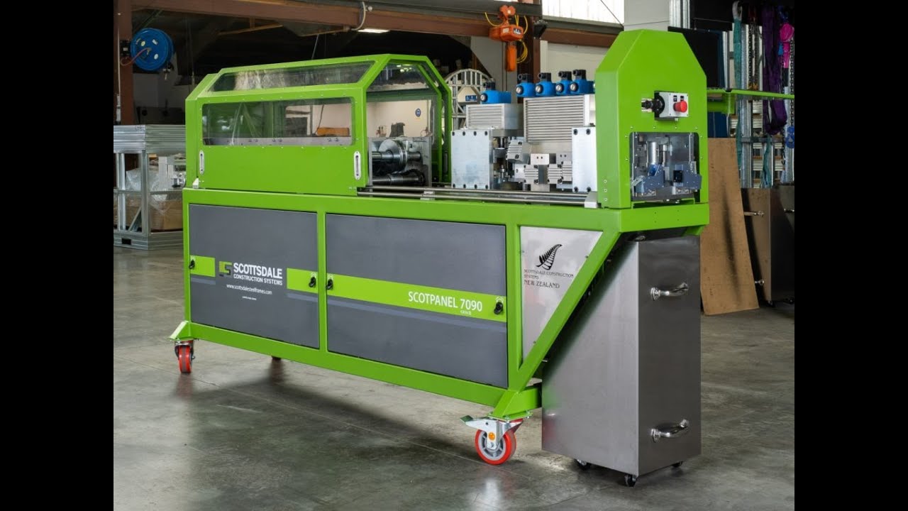 طريقة عمل آلة الحديد البارد. Light Gauge Steel Machine