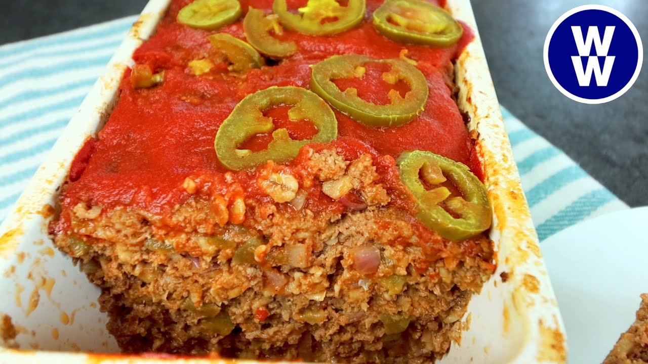 EASY Spicy Meatloaf- Weight Watchers Recipe- WW Dinner Meal Prep- With WW PTS, Calories/Macros!