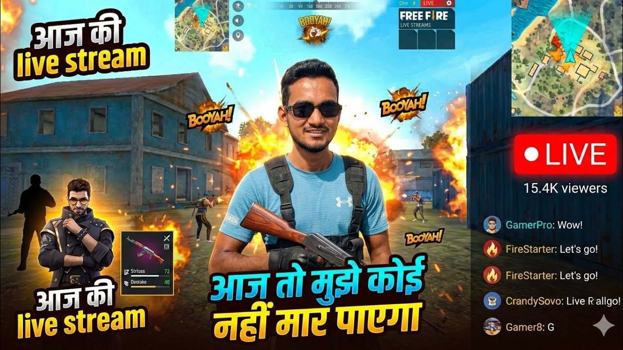 aaj to mujhe koi nahin maar Paya | free fire live streaming 😎