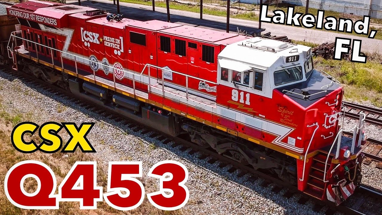 CSX 911 & 1776 in Lakeland on Armed Forces Day!