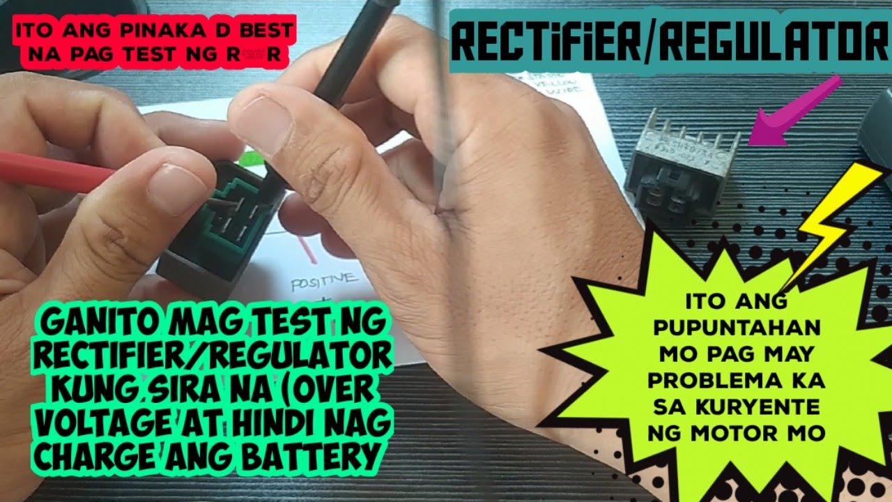 Paano mag test ng 4 pin Rectifier/Regulator (para malaman kung sira na ito)