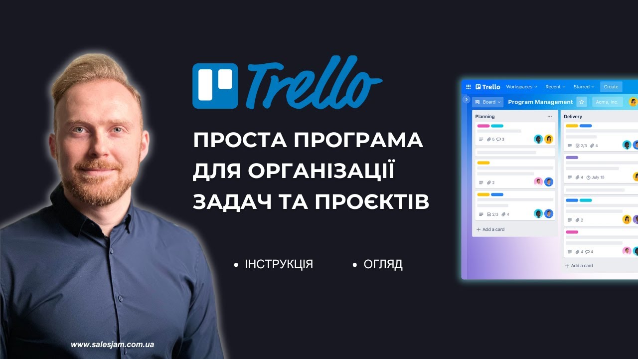 Trello — Повна Інструкція Користування | Як Організувати Роботу та Команду з Нуля [2025]