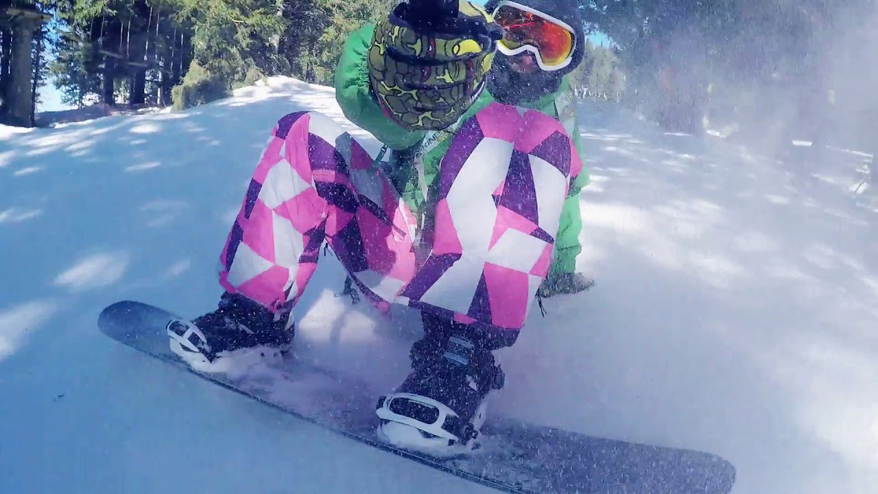 Snowboarding / First time on Sk8 Banana