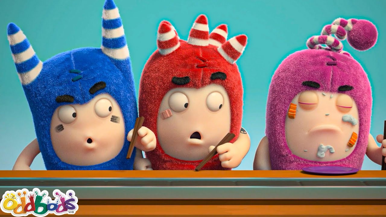 Sushi Sensei! | Oddbods - Food Adventures | Cartoons for Kids