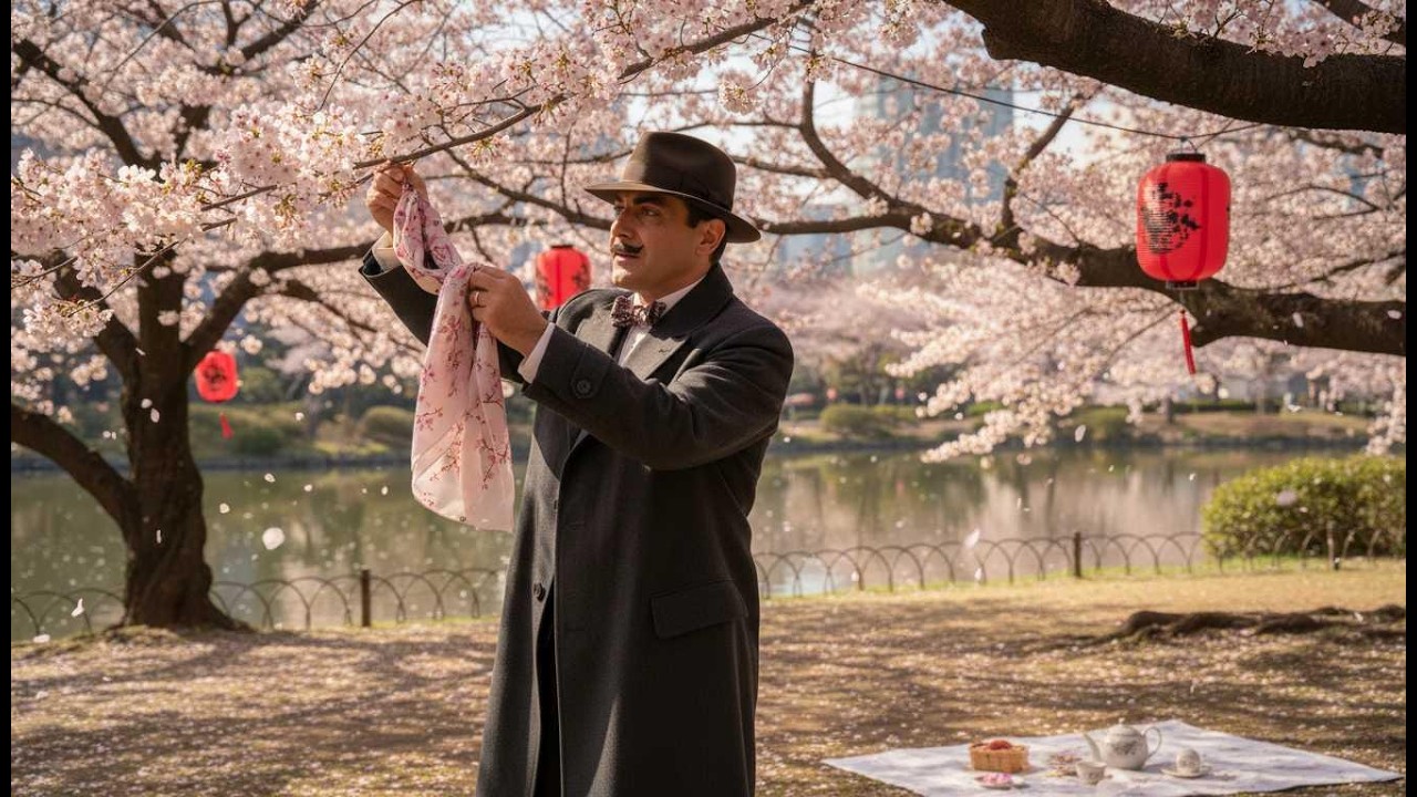 The Cherry Blossom Killing | Hercule Poirot Tokyo Hanami Mystery