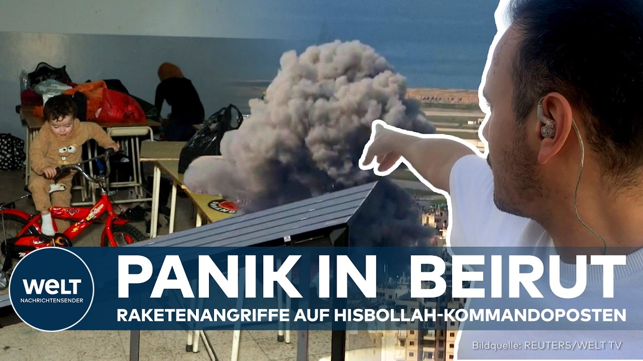 BEIRUT: Die Kommandoposten der Hisbollah wurden beschossen – über 500.000 Menschen werden evakuiert