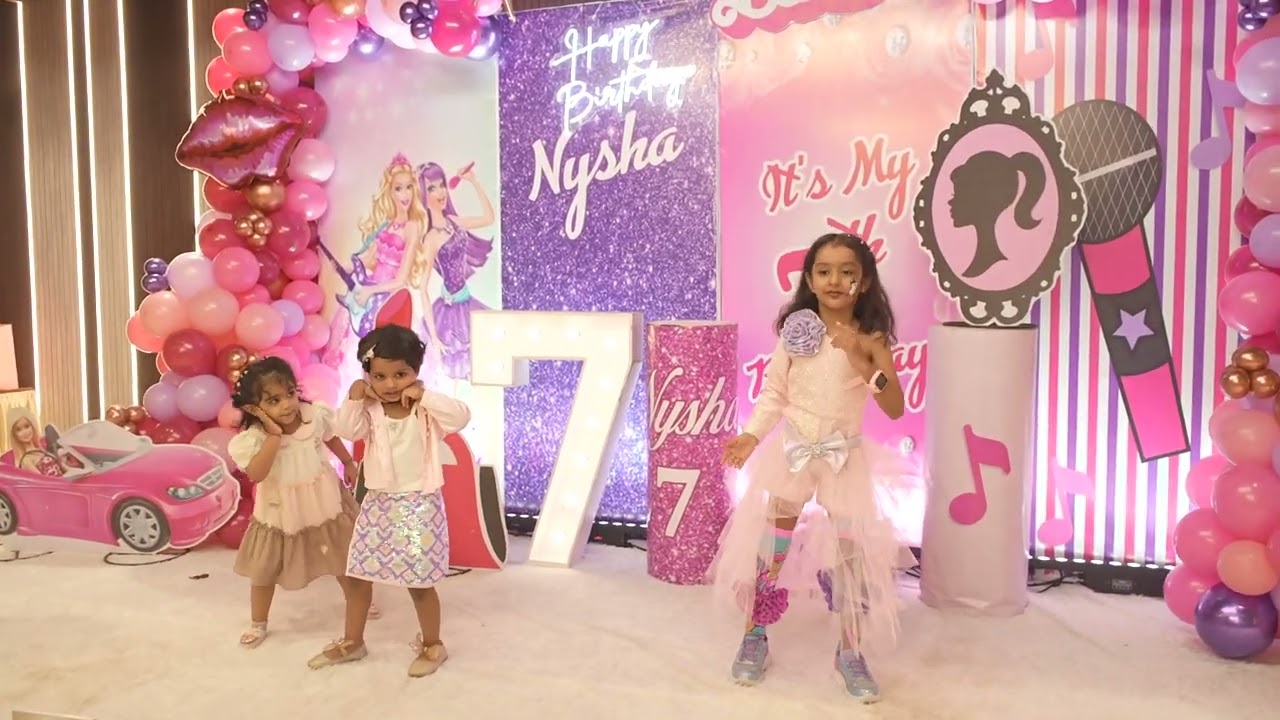 🎀💃 Nysha's 7th Birthday Barbie Dance Party! 💖✨#dancemagicstudio  #barbiebirthday