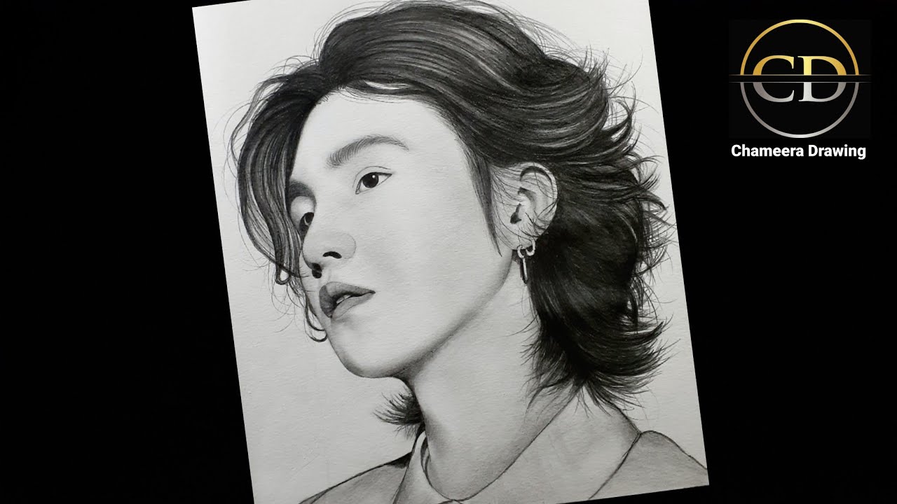 How to draw  (BTS) Suga || step by step Pencil Drawing || Easy Drawing Tutorial// Boy face Drawing//