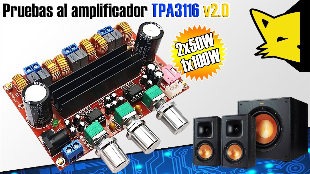 🔊Modulo De Amplificación l 🟡TPA3116 D2 2.1🟡 l HW-302B l 👉¡LO REVISAMOS A FONDO!😎