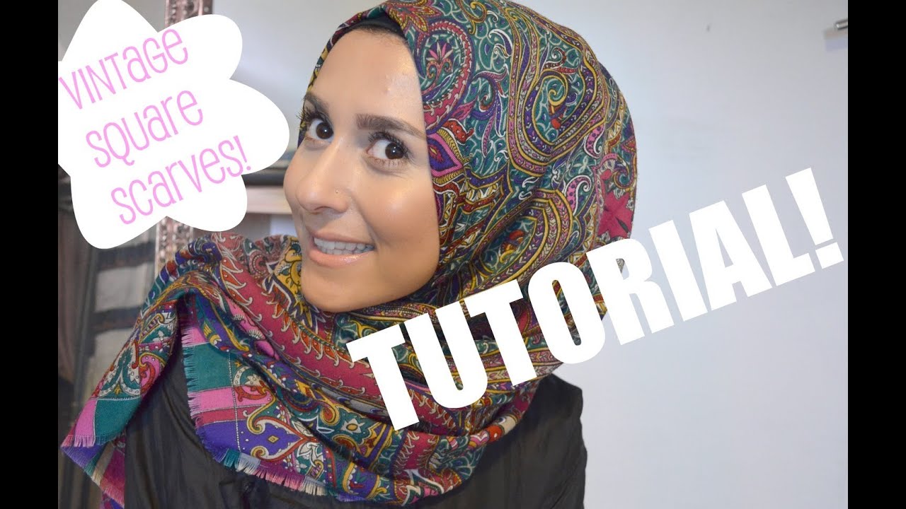 TUTORIAL TIME! VINTAGE SQUARE SCARF!