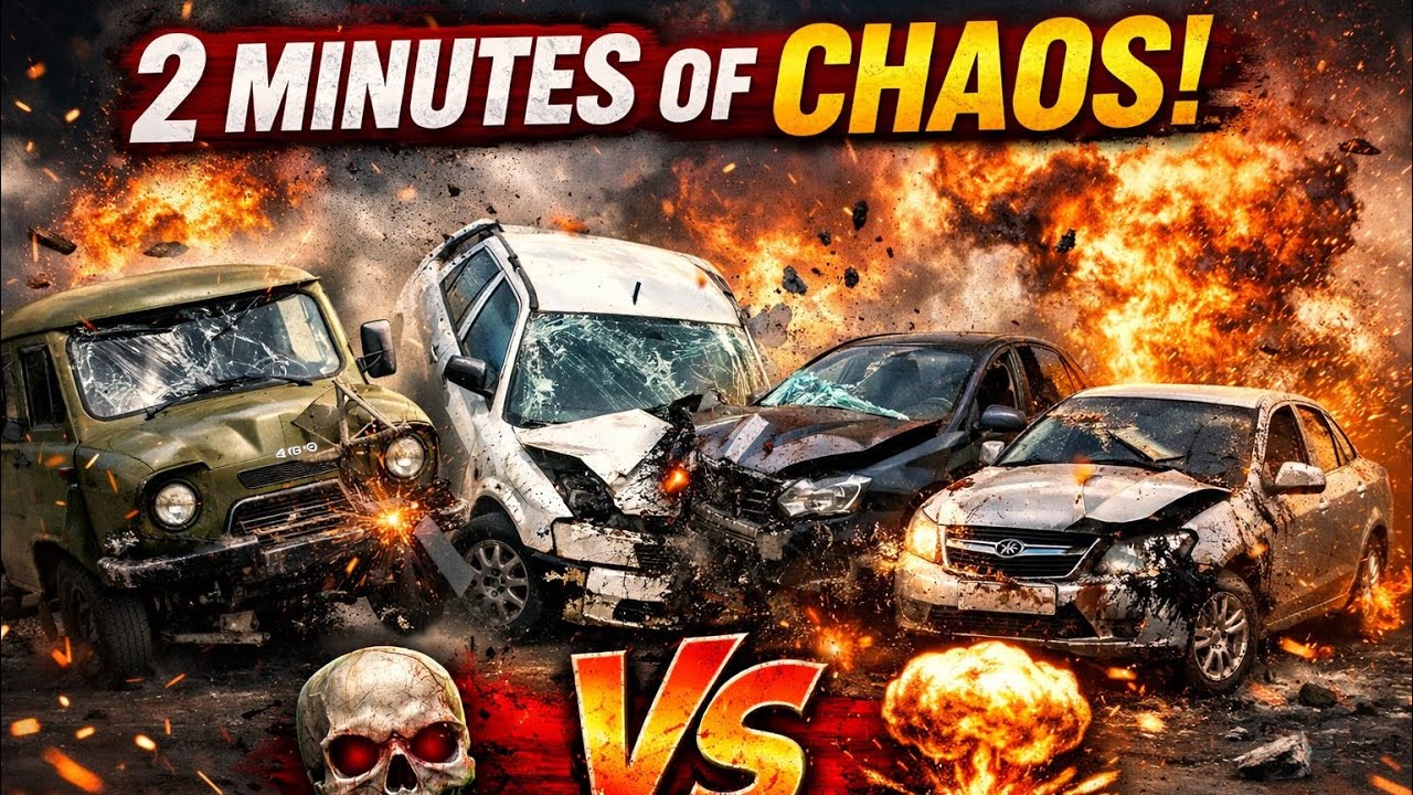 VAZ 2114 vs Lada Granta vs Priora | Old USSR Cars CRASH TEST#2026 