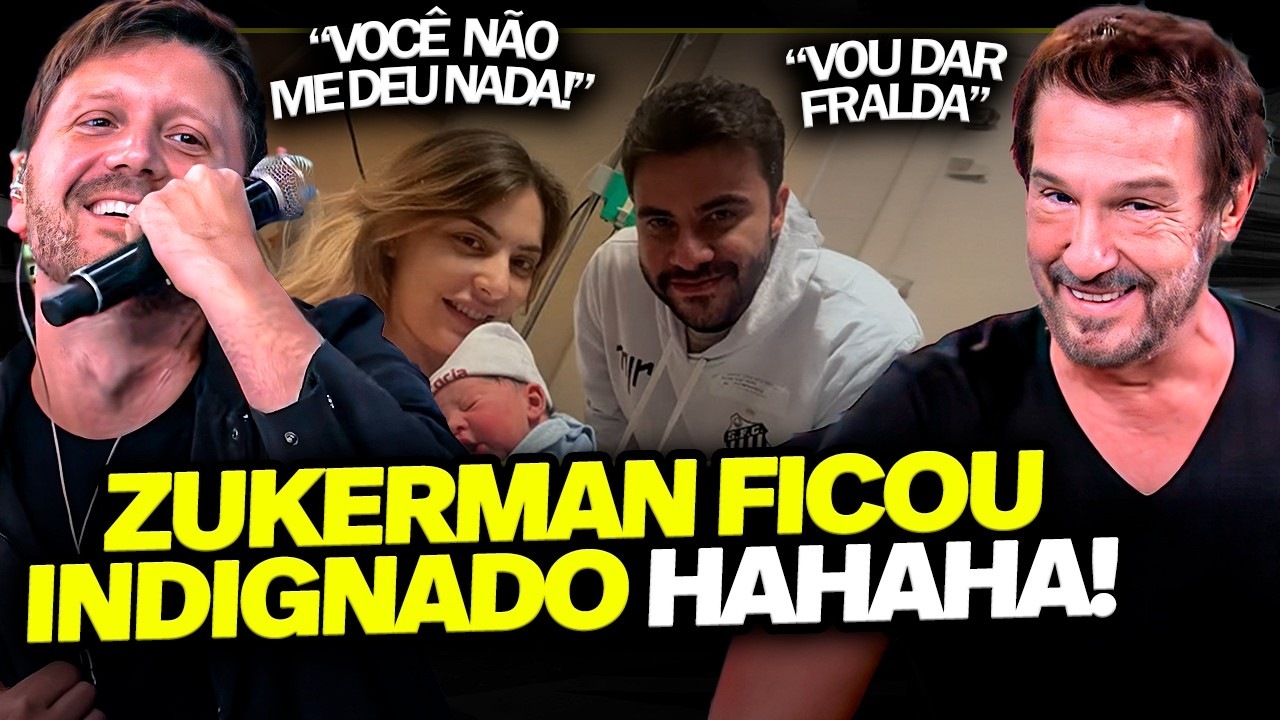 P&Acirc;NICO COMEMORA O NASCIMENTO DO FILHO DO ALBA E ZUKERMAN FAZ TODO MUNDO RIR