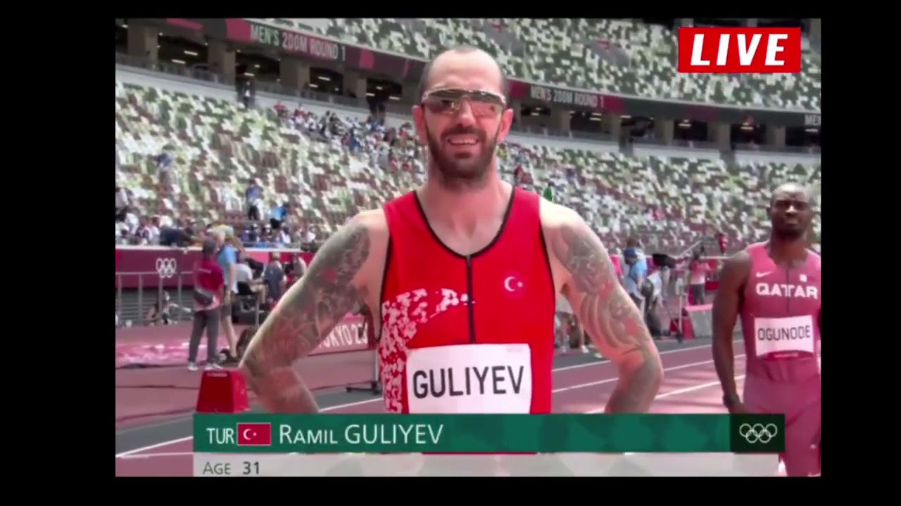 men's 200m heat_3 Ramil guliyev vs Andre de Grasse Tokyo 2021