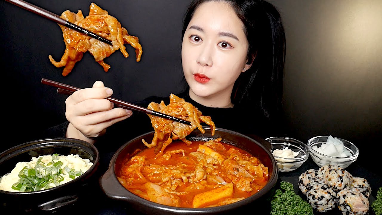 MUKBANG Острые Куриные Ножки [Spicy Chicken Feet] Real Sound MUKBANG | ASMR | EATING SOUND