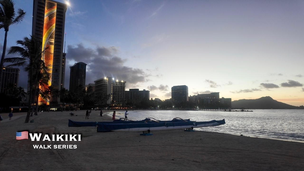 🇺🇸 Hawaii Morning walk /  Hilton Hawaiian Village
