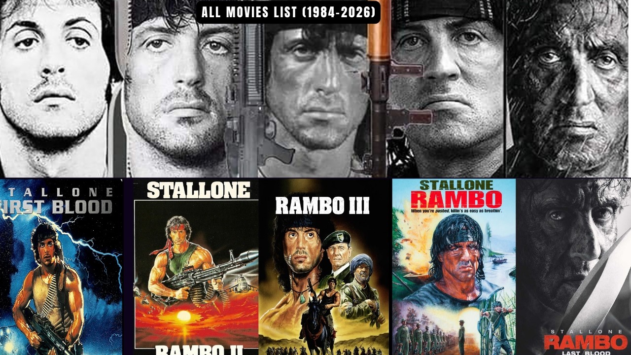 Sylvester Stallone All Movies List 1970–2025   Rocky to Rambo   95+ Films