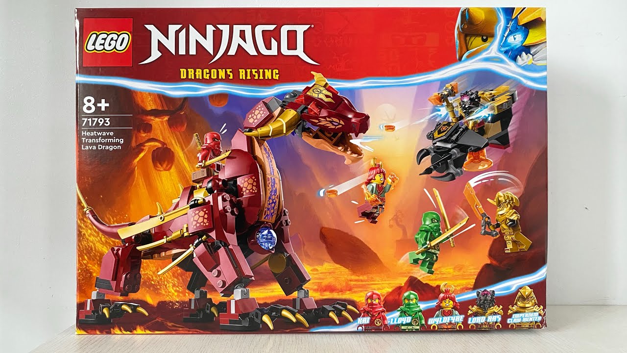 ОБЗОР ЛЕГО НИНДЗЯГО 71793 Лавовый Дракон Хитвейв LEGO NINJAGO Heatwave Transforming Lawa Gragon