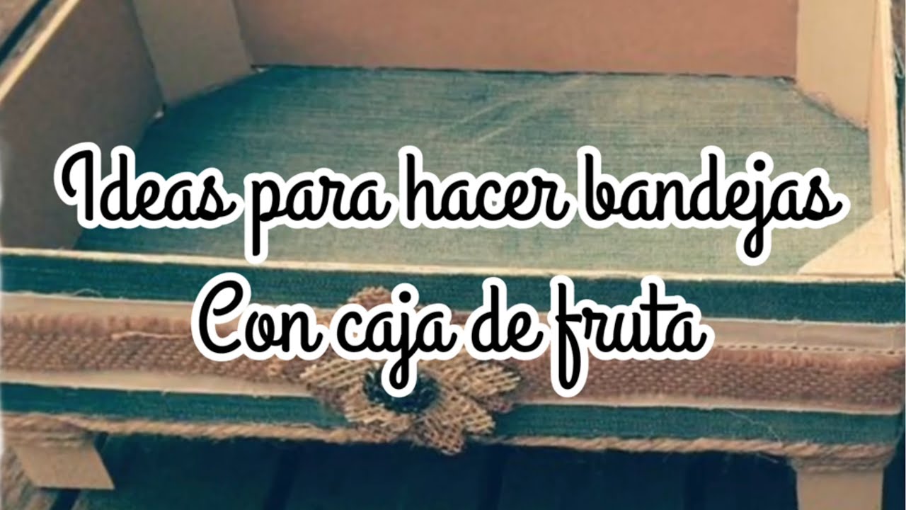 Haz bandejas con cajas de frutas