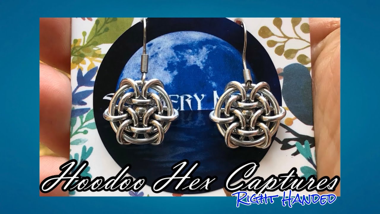 Hoodoo Hex Capture Earrings Project - Right Handed