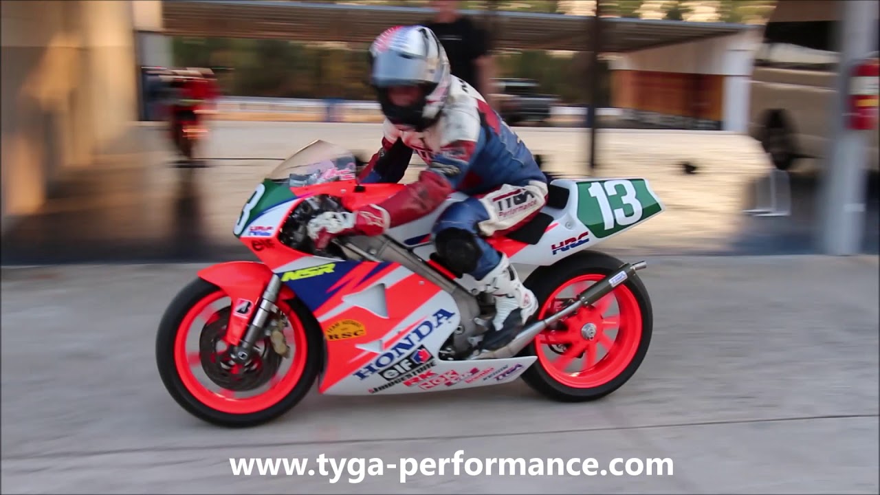 Honda RS250 NX5 Ukawa replica, track test at Bira