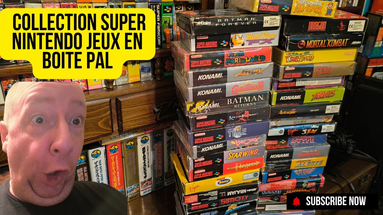 Collection Super Nintendo Jeux en Boite PAL
