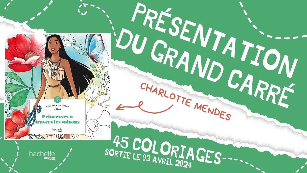 Princesses à travers les saisons - Coloriages Disney - Hachette Heroes