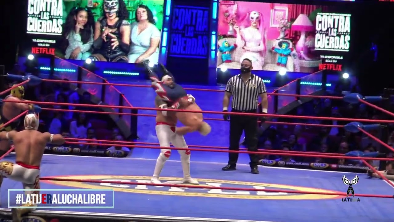 Mercurio y Pierrothito Vs Angelito y Shockercito en duelazo del CMLL
