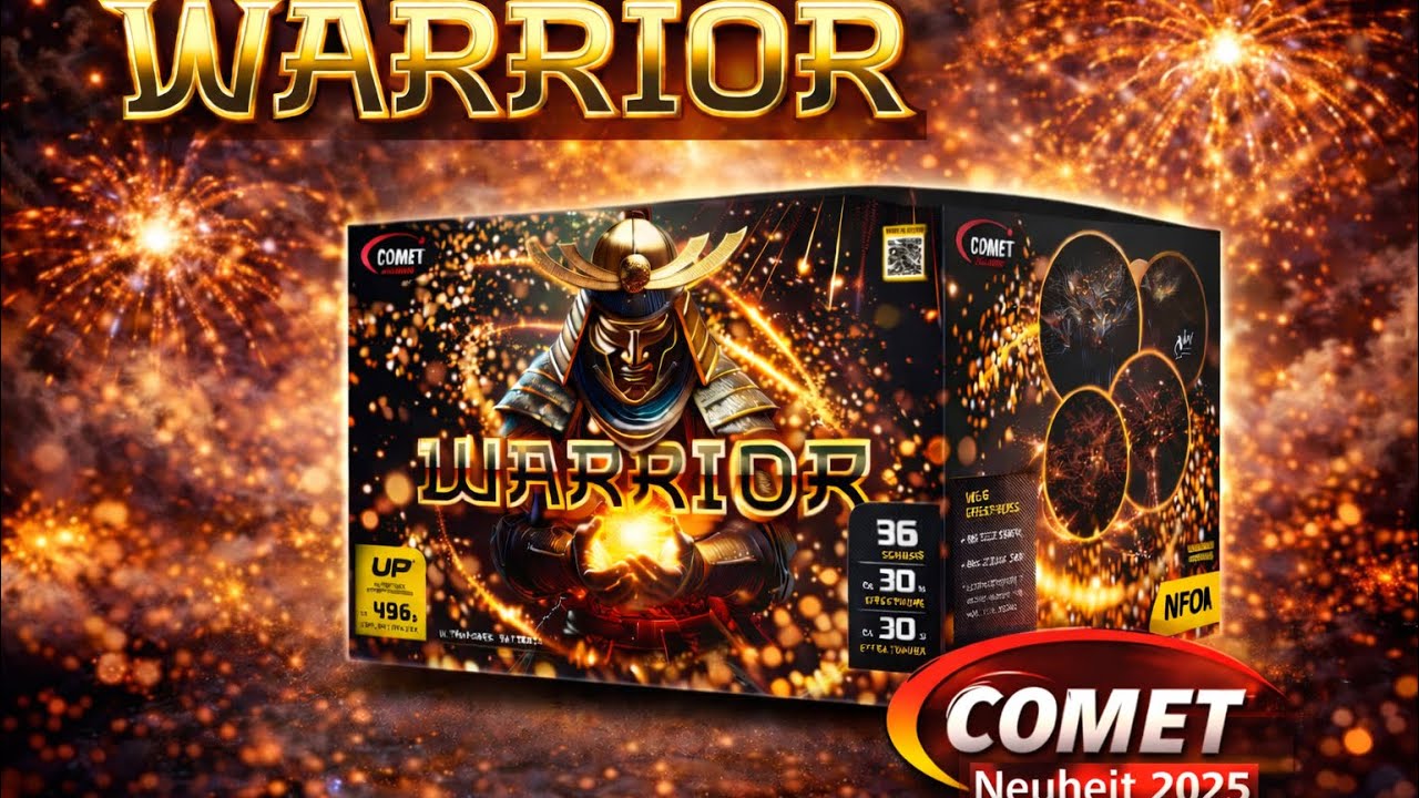 TOP‼️ NEUHEIT WARRIOR F&auml;cherbatterie | Comet Feuerwerk