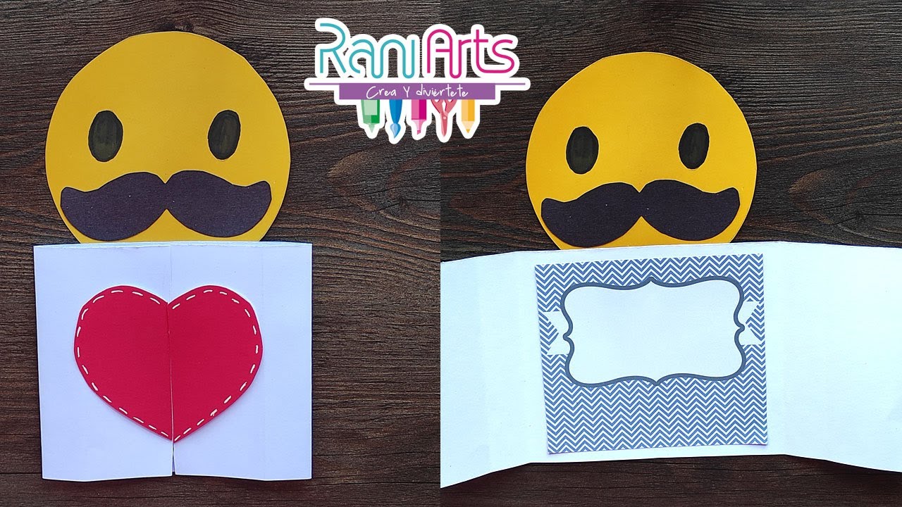 Haz una tarjeta linda y fácil para PAPÁ - DIY - easy father's day card