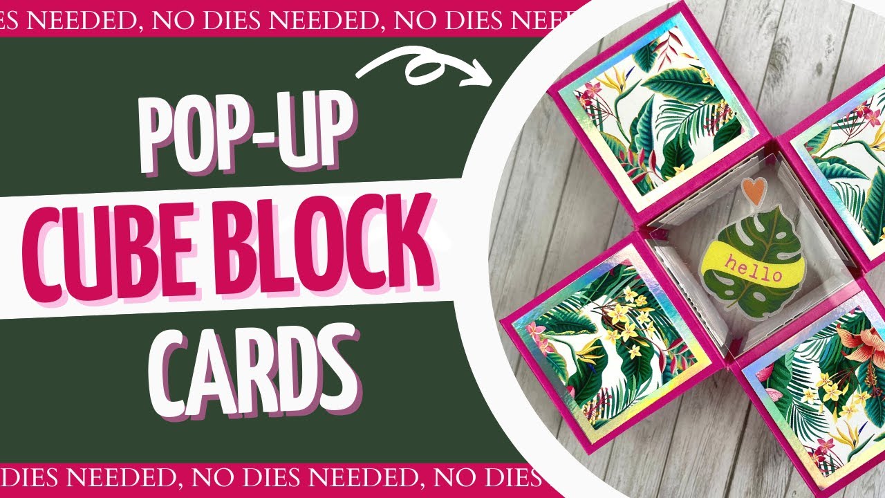 Pop Up Cube BLOCK Cards | REQUESTED TUTORIAL