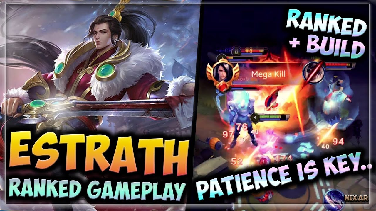 HEROES EVOLVED - ESTRATH BUILD | ROBED SWORDMASTER SKIN | RANKED GAMEPLAY - NEW SKIN!!
