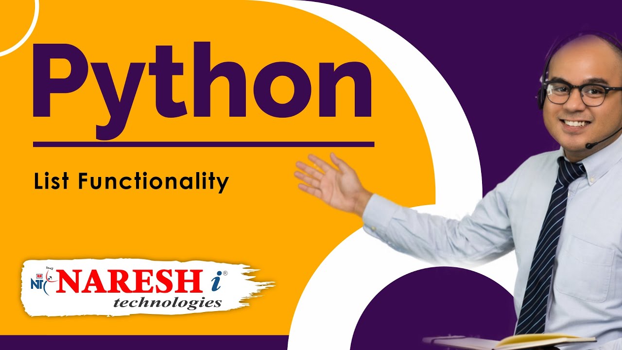 List Functionality in Python | Python List Tutorial | Python List Programs |  Naresh IT
