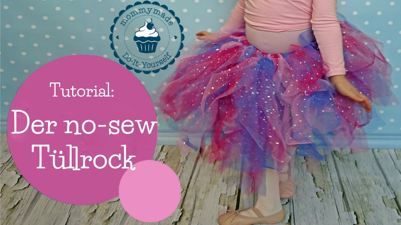 DIY Tüllrock Tütü ohne Nähen / DIY No-Sew Tutu | DIY Bastelanleitung | Mommymade
