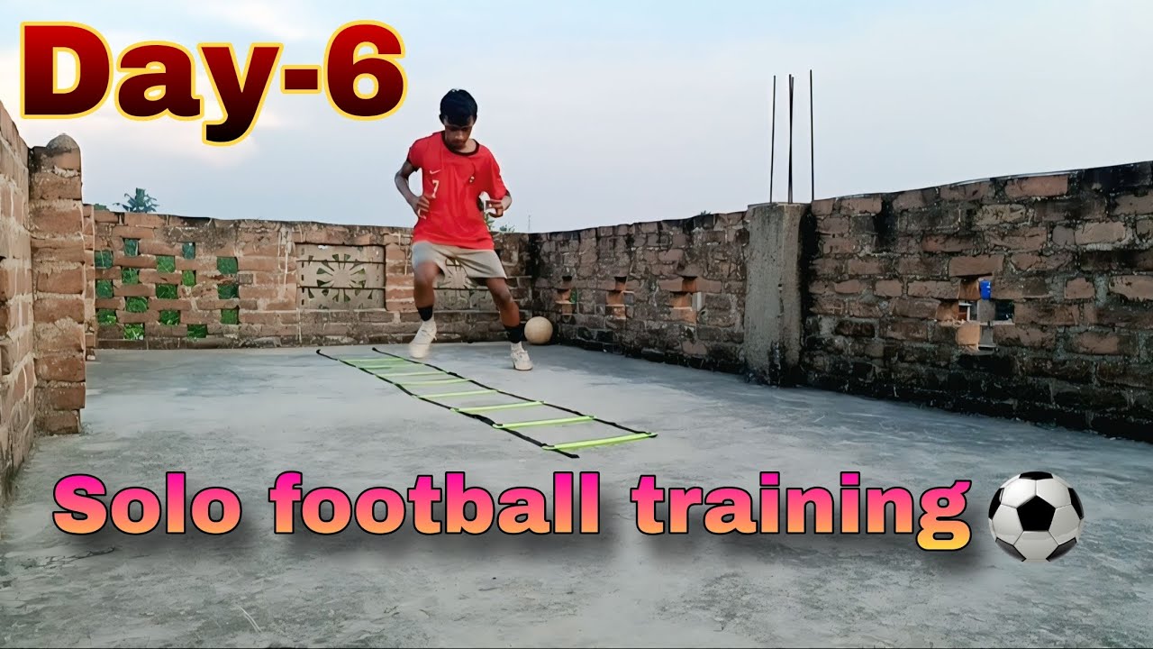 Day - 6 of solo football training at home 